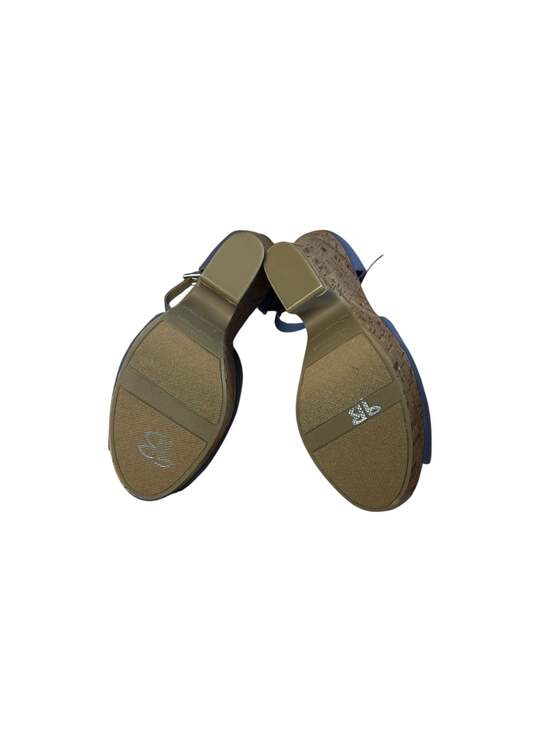 LC Lauren Conrad Madison Periwinkle Blue Cork Platform Wedge Sandals - Picture 6 of 6